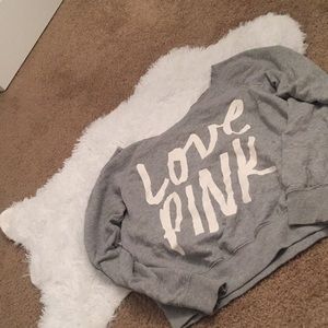Off the shoulder Victoria’s Secret Pink Sweatshirt
